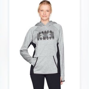 Women’s Under Armor Activewear Hoodie Size Small Black and Gray